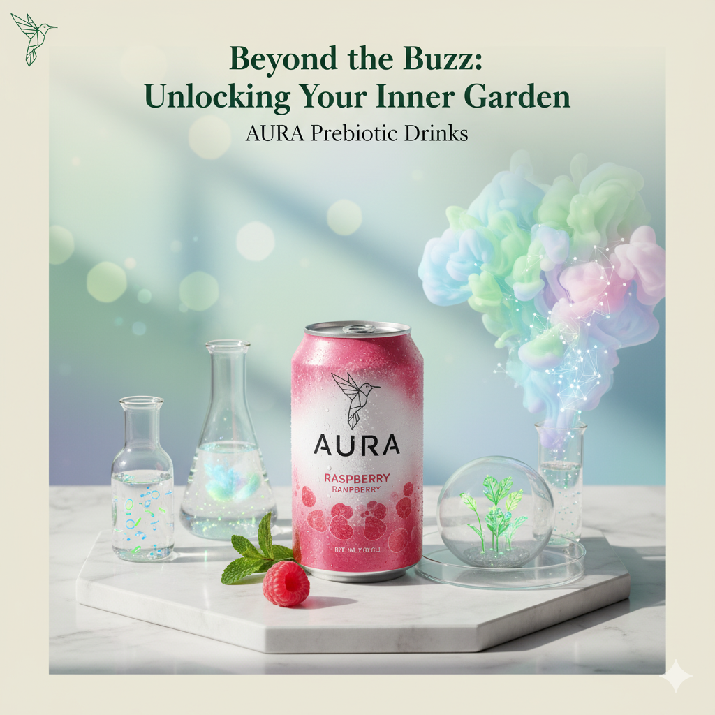 Beyond the Buzz: Unlocking Your Inner Garden with AURA Prebiotic Drinks